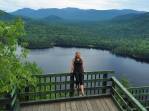 A magnífica vista do Parc National du Mont -Tremblant, na província de Quebec, no Canadá, vista do alto de uma das trilhas mais populares